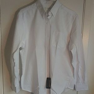 NWT Van Heusen for her white dress shirt 12 L/S